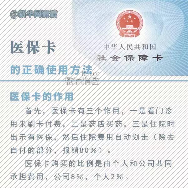 【提醒】重要！关于医保卡，你需要了解的6个使用方法