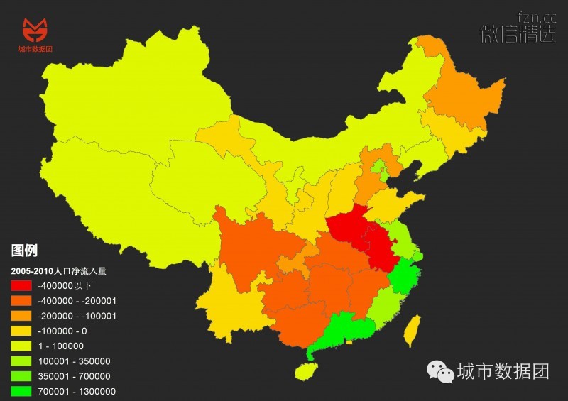 逃离你终将衰落的家乡——大数据城市人口分析